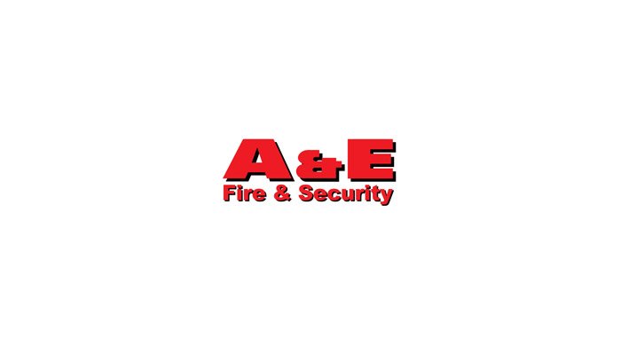 A and E Fire and Security logo