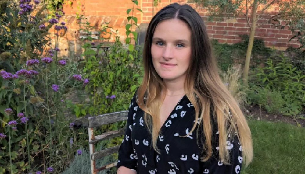 Garden designer, Katherine Holland, who has designed Sue Ryder's Grief Kind Garden