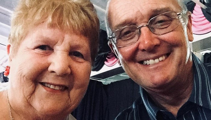 Malcolm and his wife Muriel, who he dedicated a Memory Tree leaf to