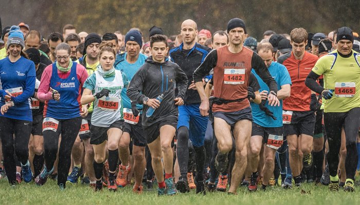A group of Bolton Abbey runners during the race