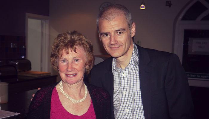 Photo of David and his mum Joan together.