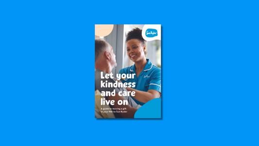 Guide cover, with the title 'Let your kindness and care live on'