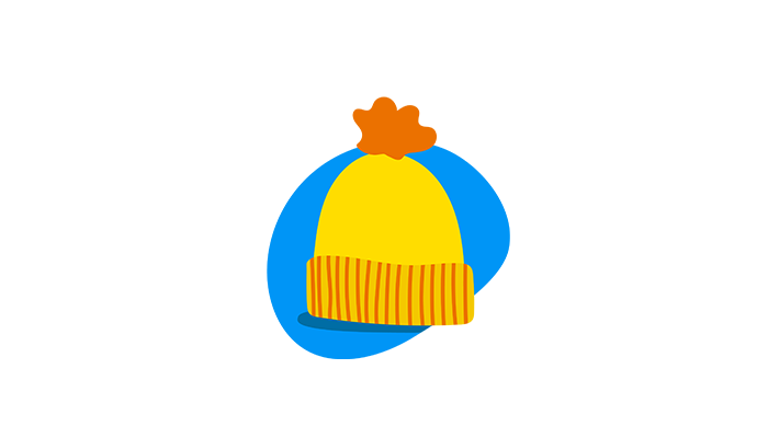illustration of woolly hat